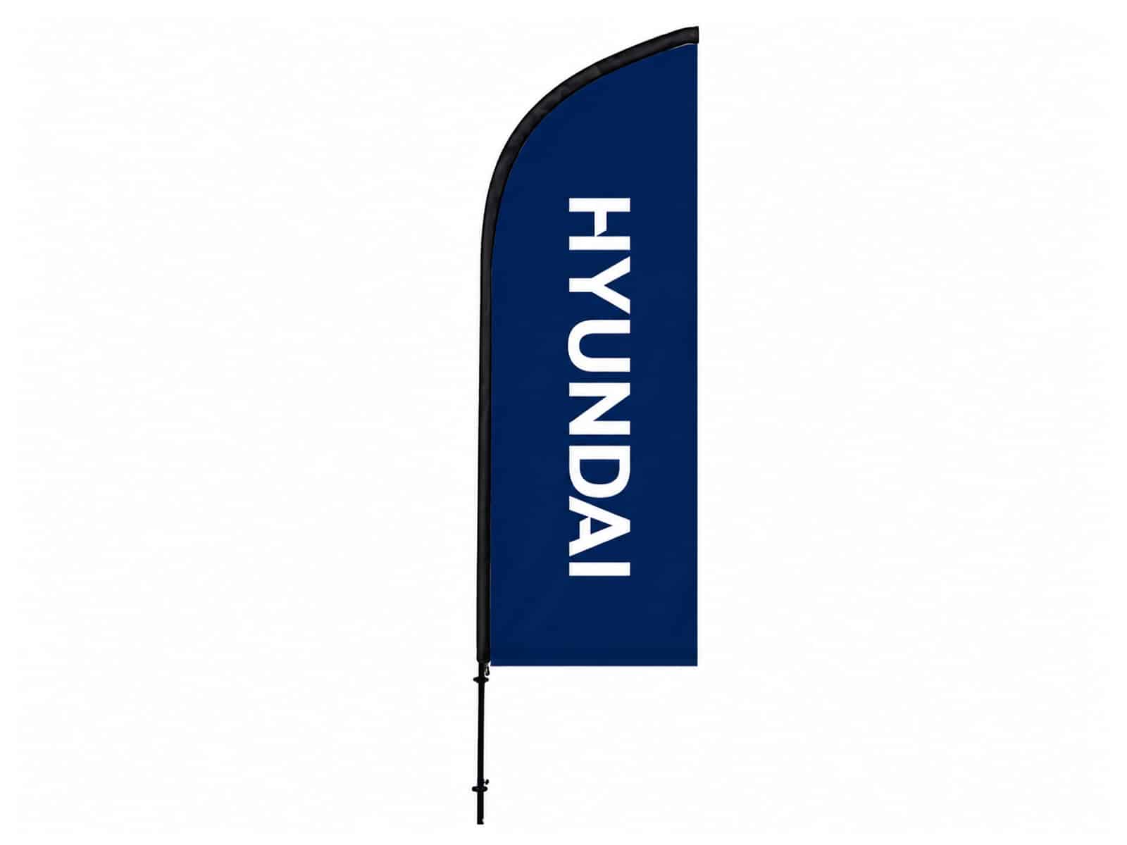 Beach flag 80x220cm navy