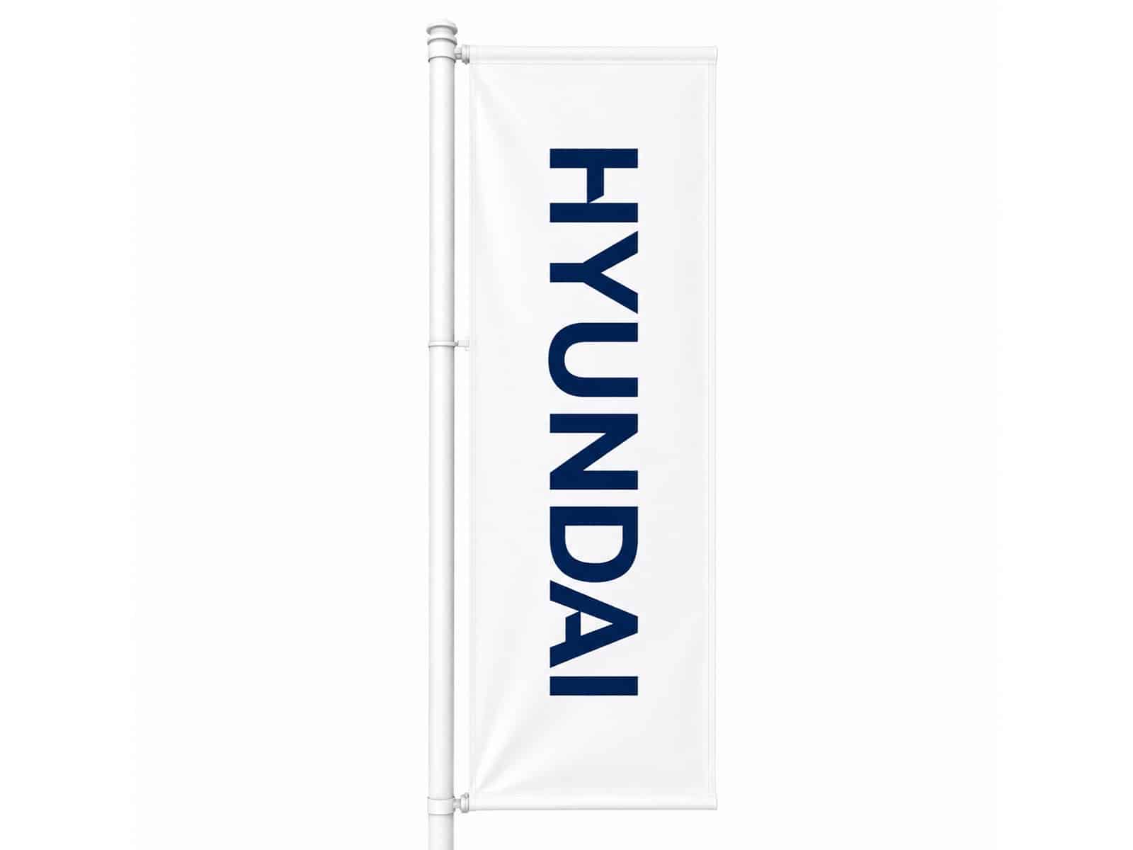 Banner Flag 100x400cm White