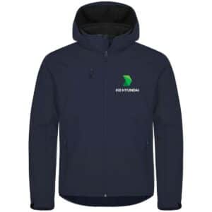 Men's Hooded Softshell Jacket Navy (CB)